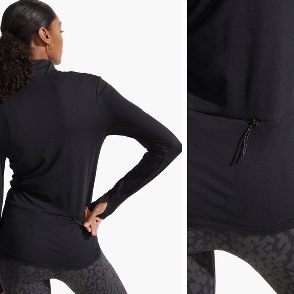VARLEY Marvale Midlayer Half Zip Pullover Long Sleeve Top Black Size S $99 - Picture 2 of 9
